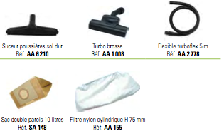 Accessoires pour l'aspirateur YP 1300/9+
